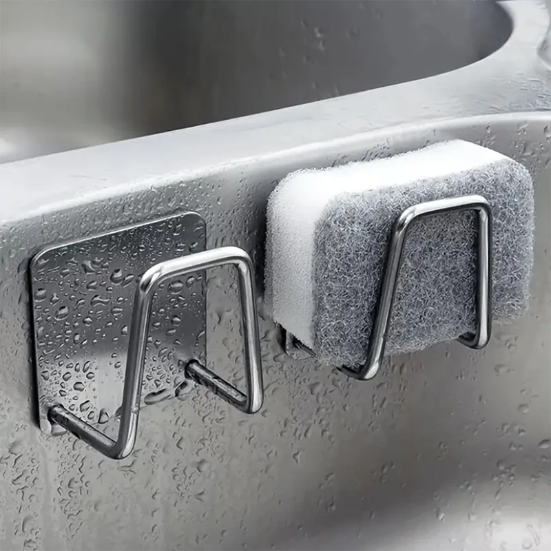 Kitchen Uncle - 2PCS Stainless Steel Sink Sponge Holder