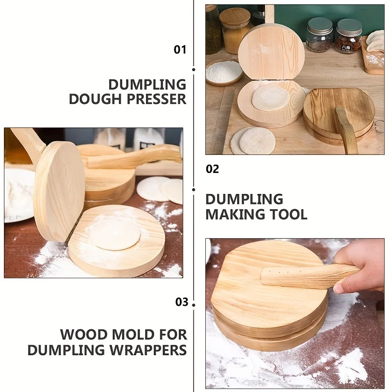 1pc wooden manual dough roller - Kitchen Roller Baking 评论和价格