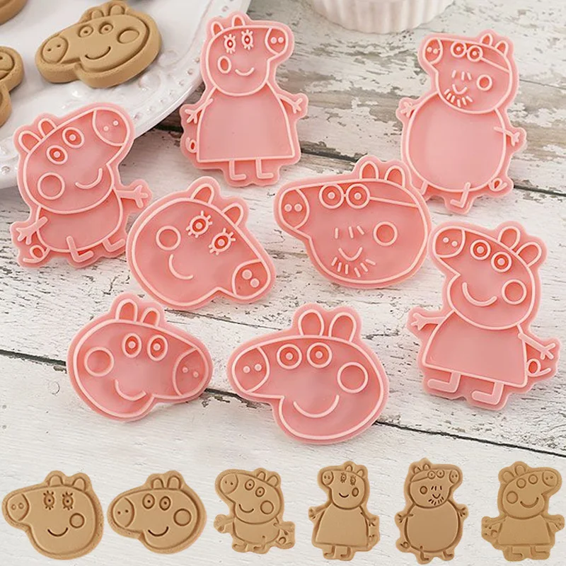 8Pcs Peppa Pig Cookie Cutter S - Baking Kitchen Set 评论和价格