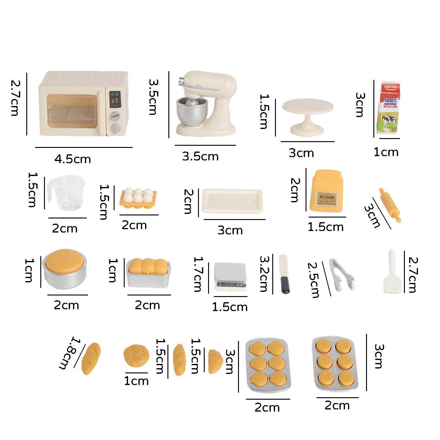 Mini Baking Pretend Play Set,  - Baking Kitchen Set 评论和价格