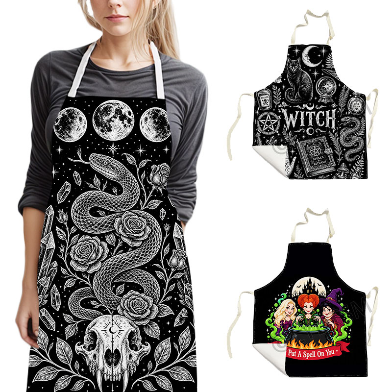 Gothic Witch Occult Apron Snak - Kitchen Witch Baking 评论和价格